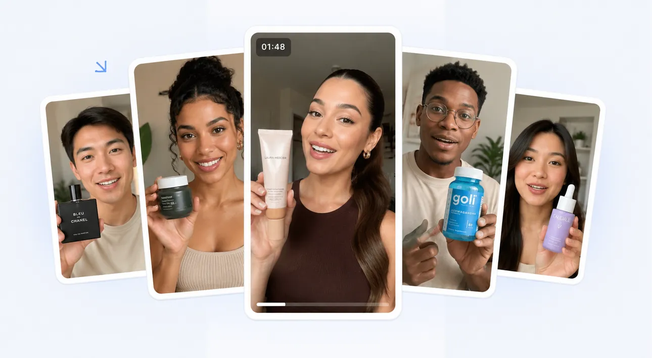 Generated product-in-hand video